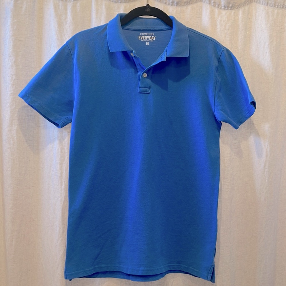 J.Crew / Crewcuts boys’ blue short sleeve polo shirt - nwot